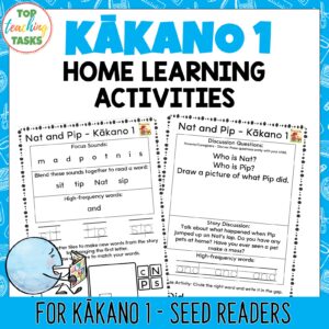 Ready to Read Phonics Plus Kākano One Home Learning Activities