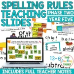 Structured Lieracy Spelling Rule Teaching Slides Phase Two During Fifth Year
