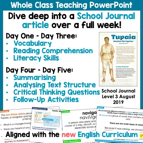 Tupaia Whole Class Reading Activities a Tupaia Whole Class Reading Activities a
