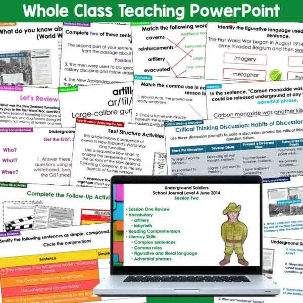 Underground Soldiers Whole Class Teaching Activities b Underground Soldiers Whole Class Teaching Activities b