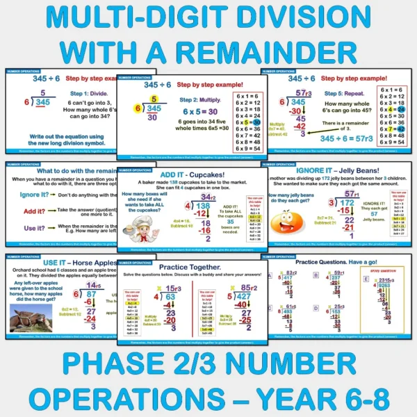 WITH remainder division NO Phase 2&3 Yrs4-6 D WITH remainder division NO Phase 2&3 Yrs4-6 D