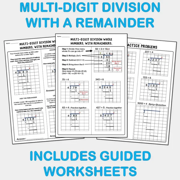 WITH remainder division NO Phase 2&3 Yrs4-6 E WITH remainder division NO Phase 2&3 Yrs4-6 E