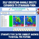 numbers expanded to standard google sheets B
