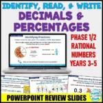 Cover Identify Read & Write Decimals and Percentages RN Phase 2 Yrs3-5