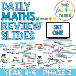 Daily Maths Review For Year 4-6 Set One - Daily Maths Practice