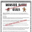 Decimal Board Game Monster Battle D