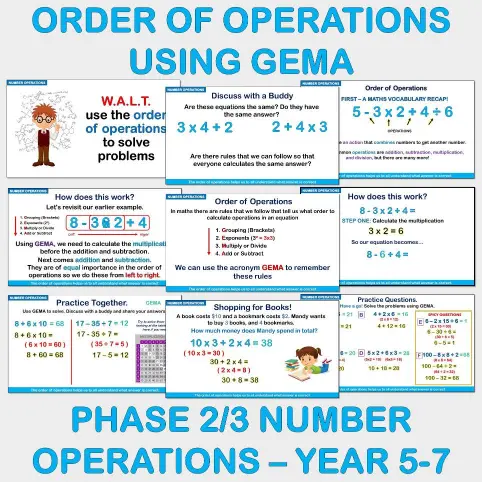 Order of Operations B Order of Operations B