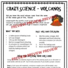 Volcano Experiment A