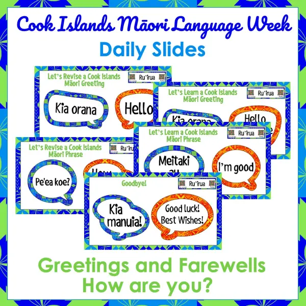 Cook Islands Māori Language Week Daily Slides a Cook Islands Māori Language Week Daily Slides a