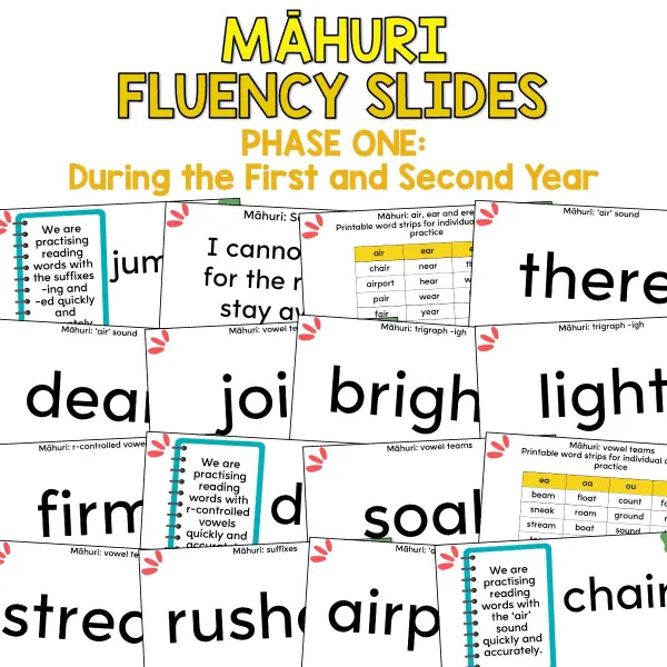 Fluency Slides - Phase 1 - Māhuri a Fluency Slides - Phase 1 - Māhuri a