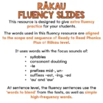 Fluency Slides - Phase 1 - Rākau b