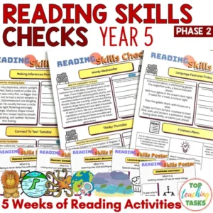 Reading Skills Checks Big Cats, Cryptids, Ocean Creatures, Weather and Space Year 5