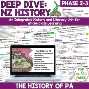 The History of Pā in NZ: Knowledge-Rich NZ History and Literacy Integrated Unit Phase 2 and 3