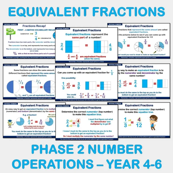 Equivalent fractions Phase 2 Yrs4-6 B Equivalent fractions Phase 2 Yrs4-6 B