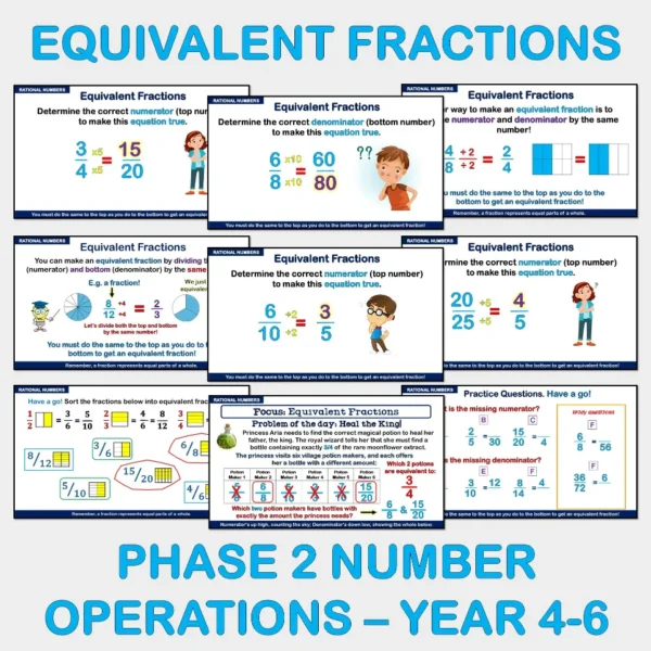 Equivalent fractions Phase 2 Yrs4-6 C Equivalent fractions Phase 2 Yrs4-6 C