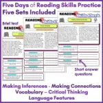 Reading Skills Practice Activities Year 5 b