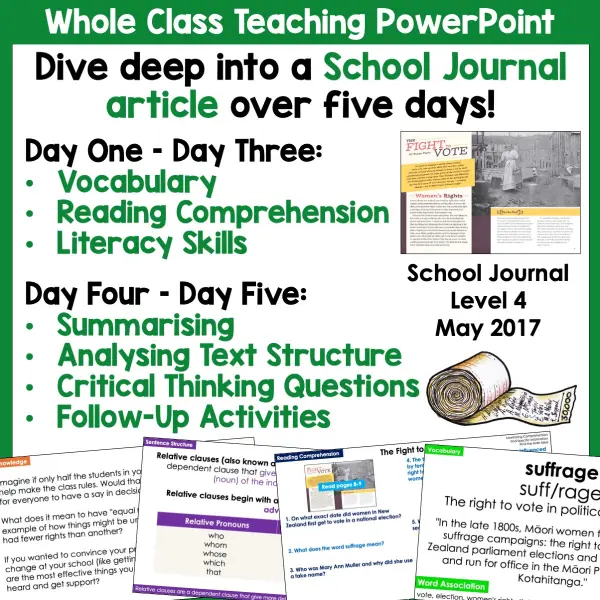 The Fight to Vote whole class activities a The Fight to Vote whole class activities a