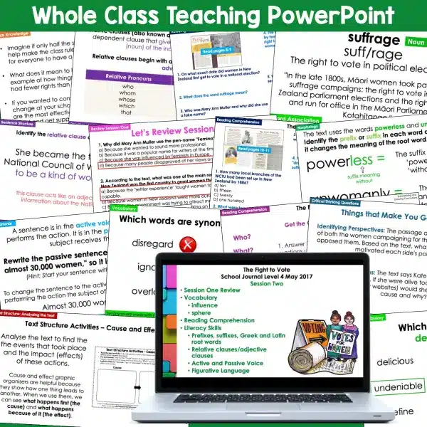 The Fight to Vote whole class activities b The Fight to Vote whole class activities b