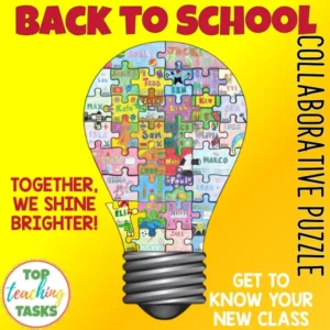Getting To Know You Activities Collaborative Puzzle – Back to School Activities