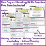 Reading Skills Practice Activities Year 6 Set B b
