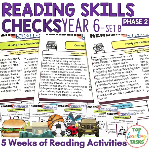 Reading Skills Practice Activities Year 6 Set B Reading Skills Practice Activities Year 6 Set B