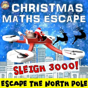 Christmas Maths Escape Room: Sleigh3000! Escape the North Pole Christmas Maths Activity.