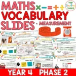 Year 4 Vocabulary Slides - Measurement