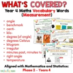 Year 4 Vocabulary Slides - Measurement a