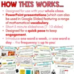 Year 4 Vocabulary Slides - Measurement d