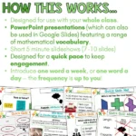 Year 5 Maths Vocabulary Slides d
