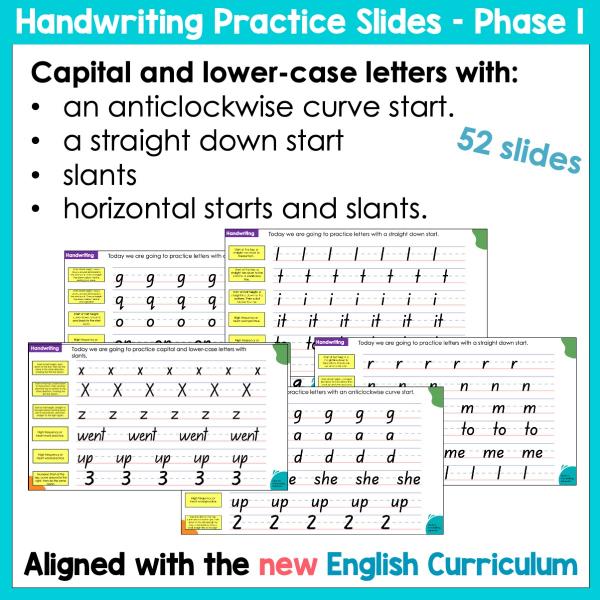 Handwriting Practice Slides NZ Basic Script Phase One b Handwriting Practice Slides NZ Basic Script Phase One b