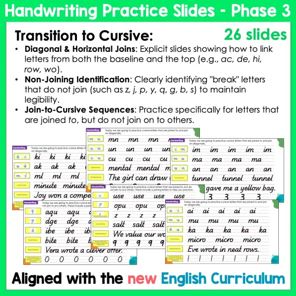 Handwriting Practice Slides NZ Basic Script Phase Three c Handwriting Practice Slides NZ Basic Script Phase Three c
