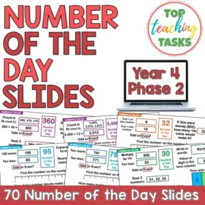 Number of the Day Slides – Year 4 Math Warm-Ups (Phase 2)