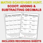 Scoot Adding & Subtracting Decimals C