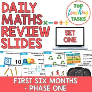 Daily Maths Review For Phase One: During First Six Months