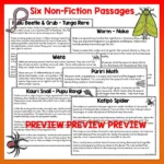 Mini beasts Year 4 Task Cards Digital Volume 2 a