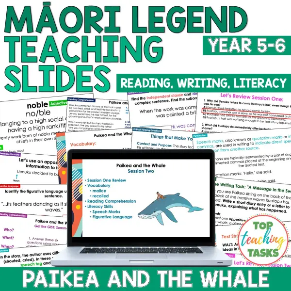 Paikea and the Whale Whole Class Reading and Writing Paikea and the Whale Whole Class Reading and Writing