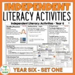Independent Literacy Activities Year 6 Set One