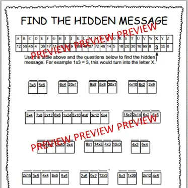 Mystery Message A Mystery Message A