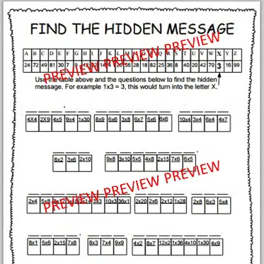 Mystery Message B Mystery Message B