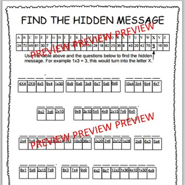 Mystery Message C Mystery Message C