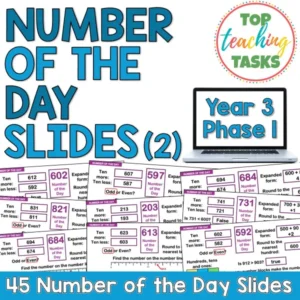 Number of the Day Slides – Year 3 Math Warm-Ups (Phase 1) Set Two