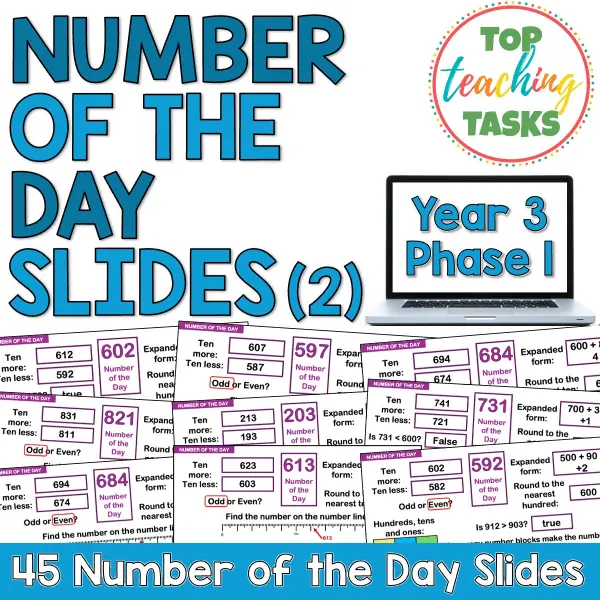 Number of the day phase 1 year 3 set 2
