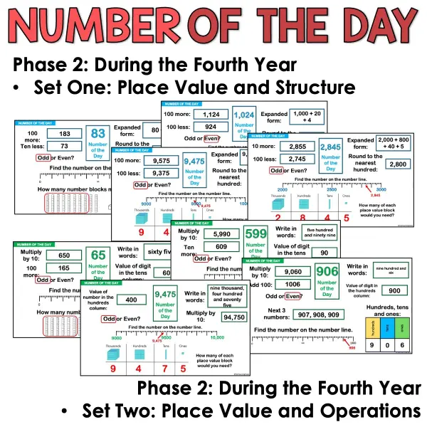 Number of the day phase 2 year 4 set 2 a Number of the day phase 2 year 4 set 2 a