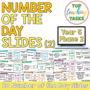 Number of the Day Slides – Year 5 Math Warm-Ups (Phase 2) Set Two