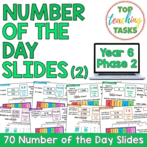 Number of the Day Slides – Year 6 Math Warm-Ups (Phase 2) Set 2