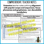 The Buzz about Bees Decodable Text and Activities for Older Readers c