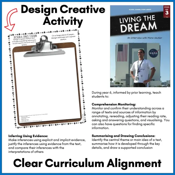 Living the Dream Story.- Story Library Activities c Living the Dream Story.- Story Library Activities c