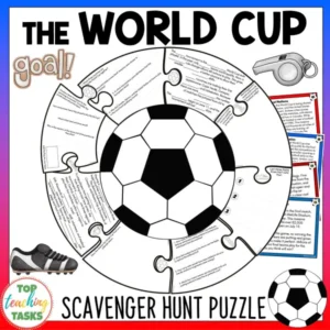 2026 World Cup Scavenger Hunt Puzzle | Reading Comprehension Activity